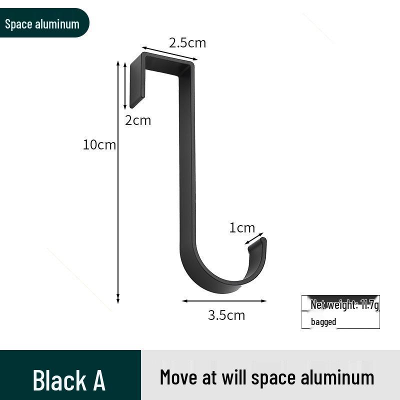 Space Aluminum Multifunctional Door Hook and Towel Dryer
Space Aluminum Multifunctional Door Hook and Towel Dryer