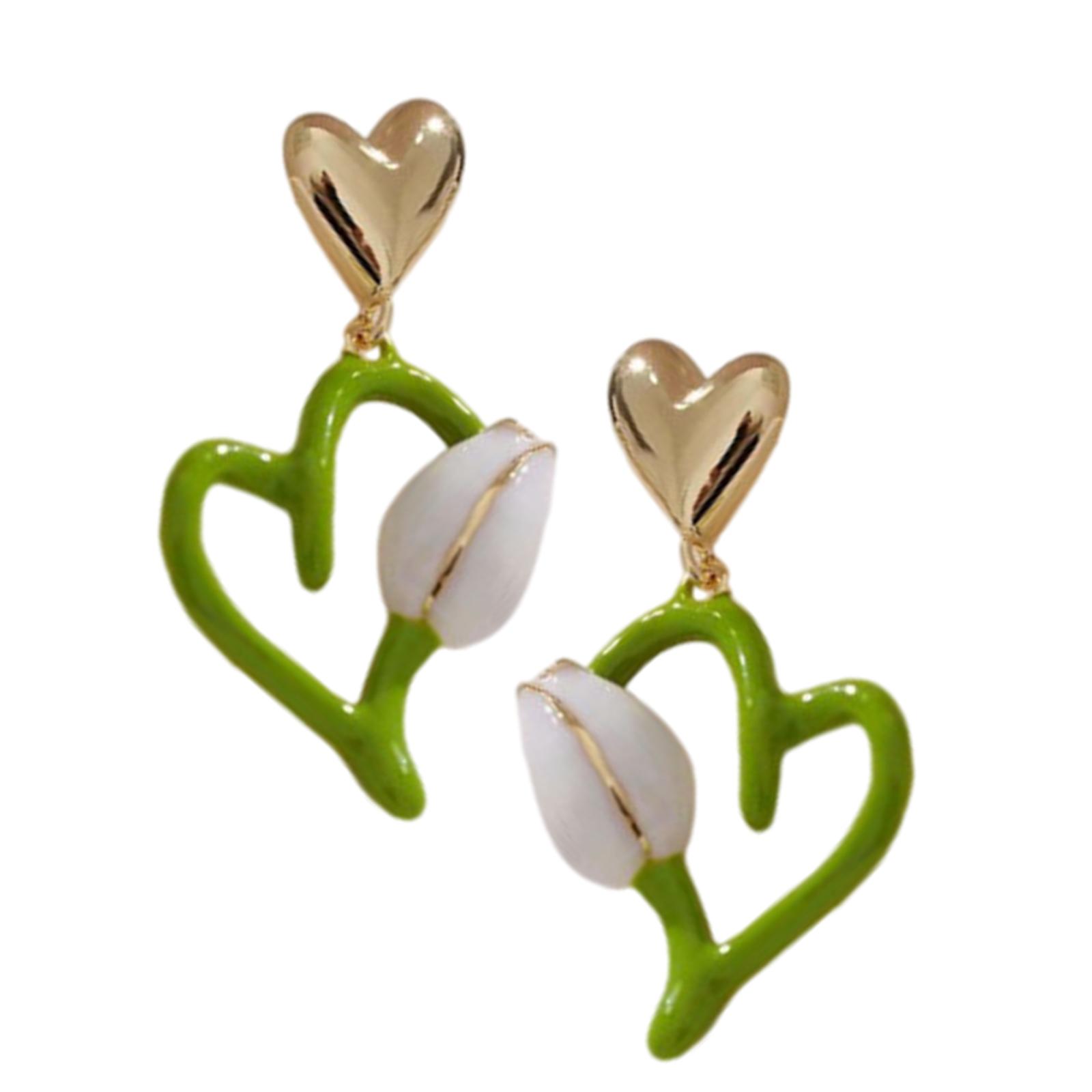 Heart Earrings Elegant Studs Earrings Modern Tulip Ear Studs Alloy Texture Ear Jewelry Suitable for Stylish Outfits
Heart Earrings Elegant Studs Earrings Modern Tulip Ear Studs Alloy Texture Ear Jewelry Suitable for Stylish Outfits