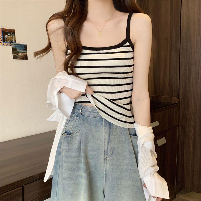 Trendy Slimming Striped Sleeveless Two-Piece Shirt Set for Spring & Autumn Medium
Trendy Slimming Striped Sleeveless Two-Piece Shirt Set for Spring & Autumn Medium