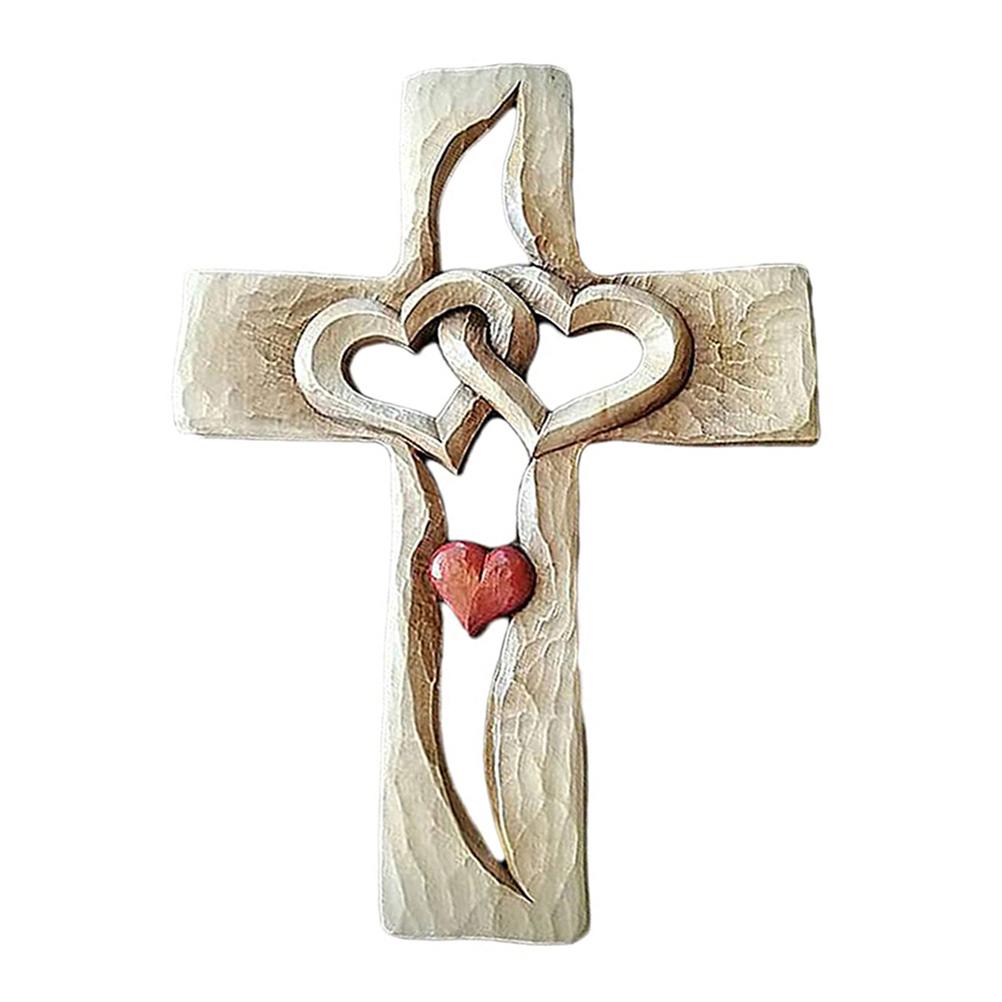 Carved Resin Cross Hollow Intertwined Hearts Love Cross Hanging Love Couple Family Wall Decor
Carved Resin Cross Hollow Intertwined Hearts Love Cross Hanging Love Couple Family Wall Decor