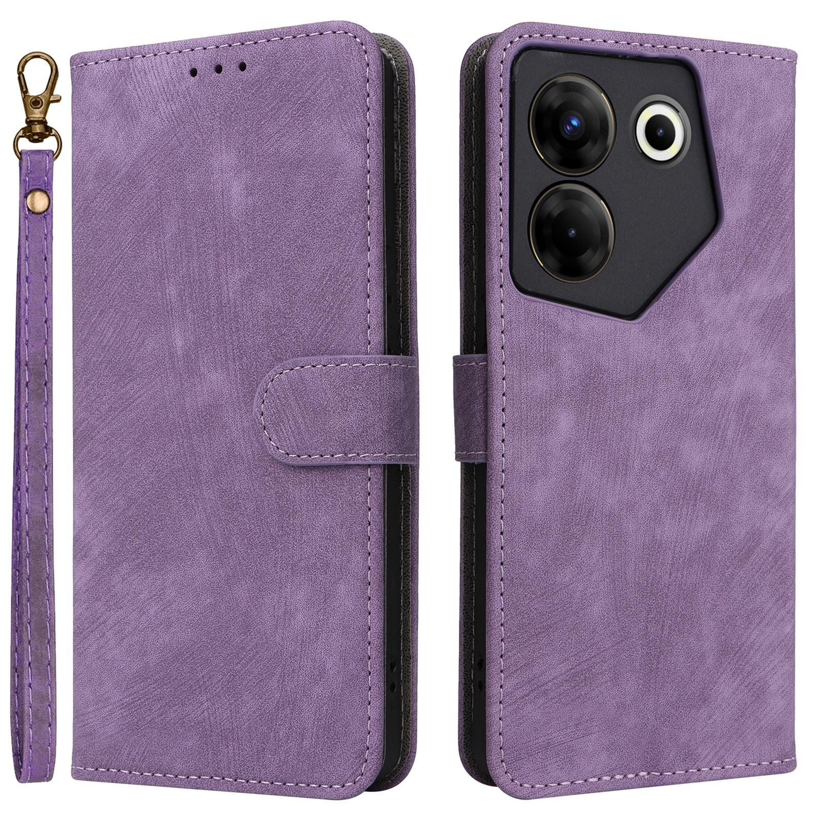 Для TECNO Camon 20 Pro 5G CK8n Чохол-книжка з ПУ шкіри з блокуванням RFID, підставкою та ремінцем Purple
Для TECNO Camon 20 Pro 5G CK8n Чохол-книжка з ПУ шкіри з блокуванням RFID, підставкою та ремінцем Purple