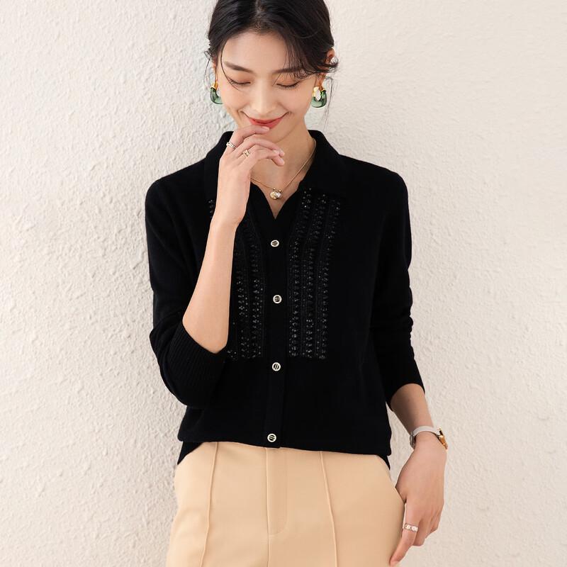 TUHUANG Women s Pure Wool Sequin Lapel Sweater M (160/84A)
TUHUANG Women s Pure Wool Sequin Lapel Sweater M (160/84A)