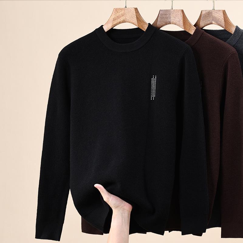 2025 Autumn/Winter Men s Waffle Knit Wool Sweater - Fashionable, Warm Round Neck Base Layer for Young Men Small чорний
2025 Autumn/Winter Men s Waffle Knit Wool Sweater - Fashionable, Warm Round Neck Base Layer for Young Men Small чорний