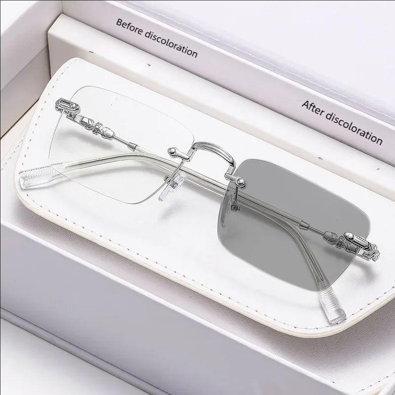 Light-sensitive Color-changing Myopia Glasses, Plain Gold Wire Frameless Glasses, High-end Anti-blue Light Myopia Glasses 60050 -125 серебряный
Light-sensitive Color-changing Myopia Glasses, Plain Gold Wire Frameless Glasses, High-end Anti-blue Light Myopia Glasses 60050 -125 серебряный