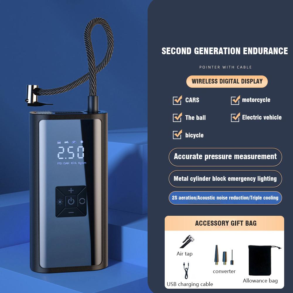 Cordless Digital Automotive Tire Inflator: 10s Fast Inflation, Automotive Stop and LED Light, Portable Air Pump with Precision Gauge for Home/V
Cordless Digital Automotive Tire Inflator: 10s Fast Inflation, Automotive Stop and LED Light, Portable Air Pump with Precision Gauge for Home/V