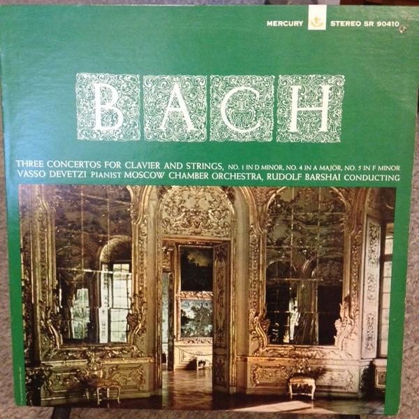 LP Record VASSO DEVEZZI RUDOLF BARSHAI MOSC JS Bach Three Concertos for Clavier SR90410 MERCURY 1964 US Classical Used
LP Record VASSO DEVEZZI RUDOLF BARSHAI MOSC JS Bach Three Concertos for Clavier SR90410 MERCURY 1964 US Classical Used