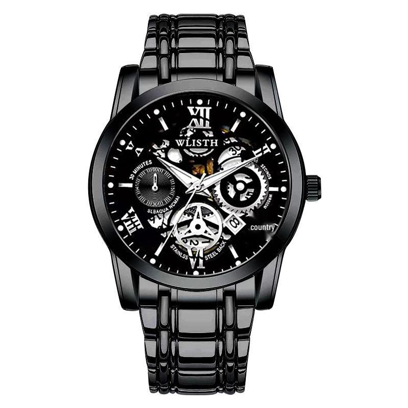 Hollow Men s Waterproof Luminous Quartz Watch with Calendar
Hollow Men s Waterproof Luminous Quartz Watch with Calendar