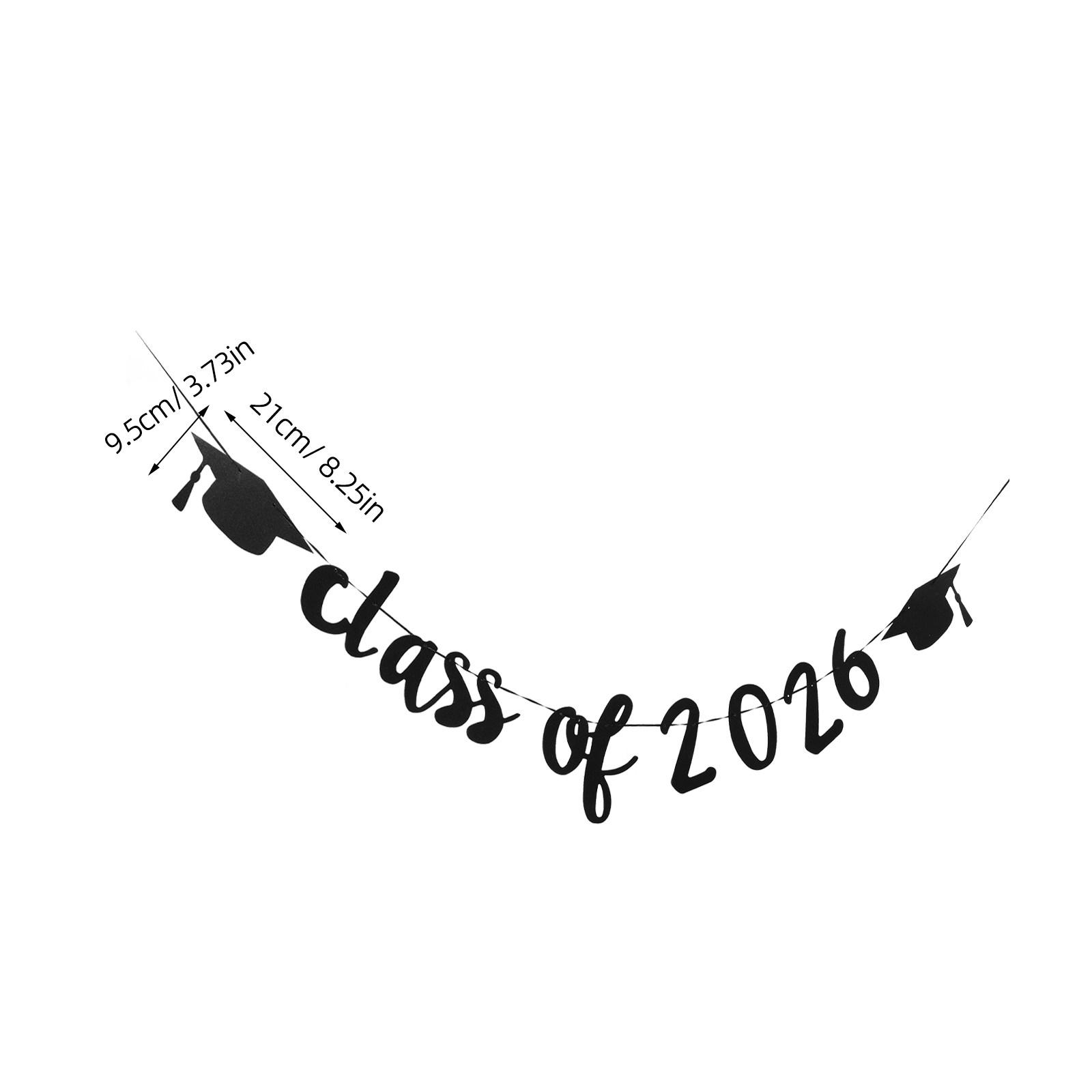 1Set Graduation Glitter Garland Class of 2026 Banner Golden Sparkling Decoration for High School Senior College Grad Party чорний
1Set Graduation Glitter Garland Class of 2026 Banner Golden Sparkling Decoration for High School Senior College Grad Party чорний