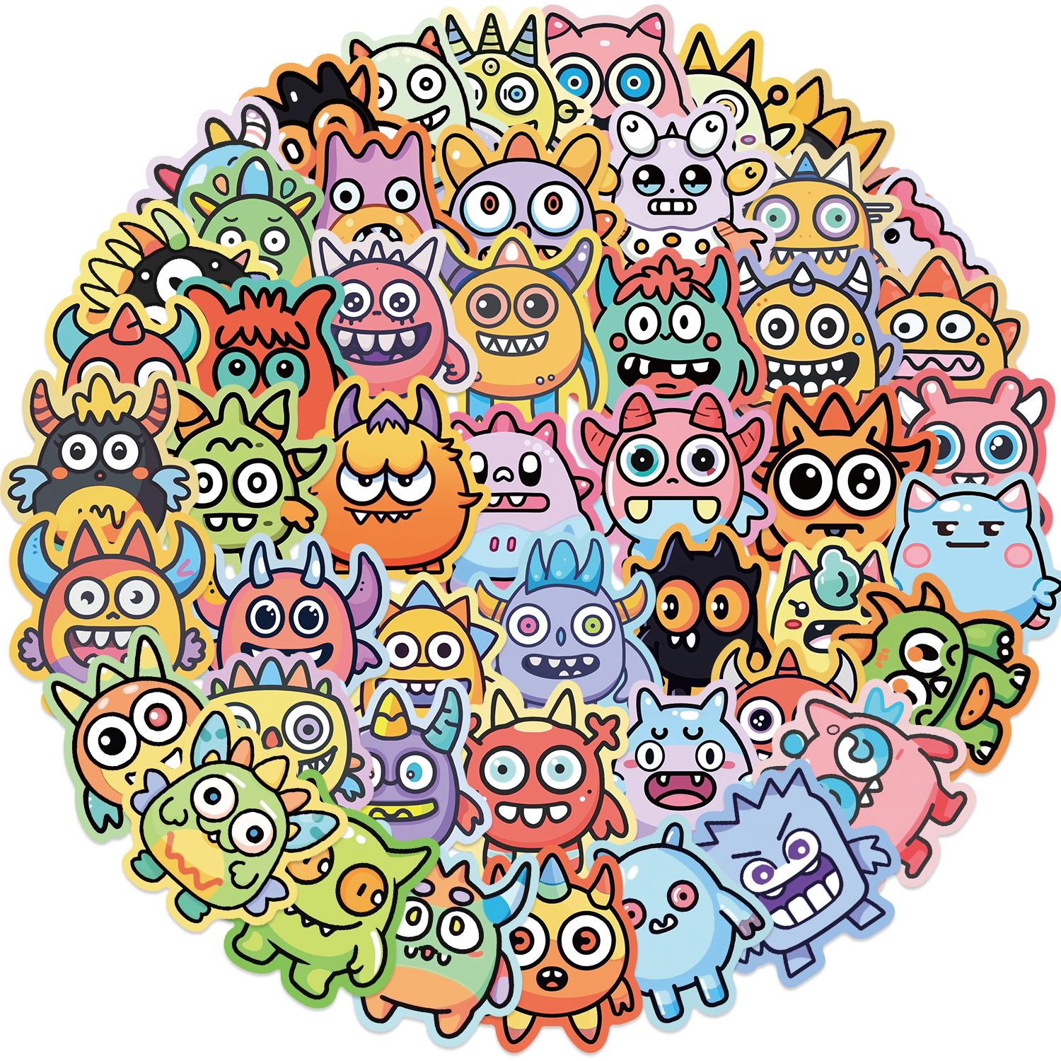 50pcs Cute Monsters Waterproof Stickers for Phone Guitar Laptop DIY Kids Toy Cartoon Graffiti Decals
50pcs Cute Monsters Waterproof Stickers for Phone Guitar Laptop DIY Kids Toy Cartoon Graffiti Decals