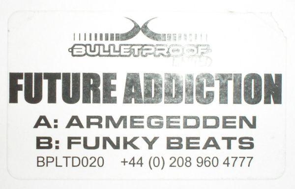 12inch Record FUTURE ADDICTION - Armageddon / Funky Beats BPLTD020 Bulletproof Rec 2003 UK Dance & Electronica Used
12inch Record FUTURE ADDICTION - Armageddon / Funky Beats BPLTD020 Bulletproof Rec 2003 UK Dance & Electronica Used