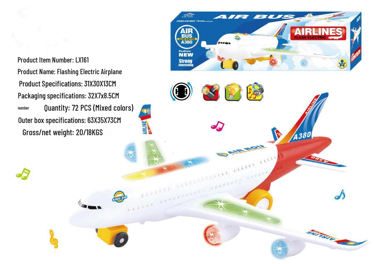 A380 Large Electric Airplane Toy with Light and Sound Effects
A380 Large Electric Airplane Toy with Light and Sound Effects
