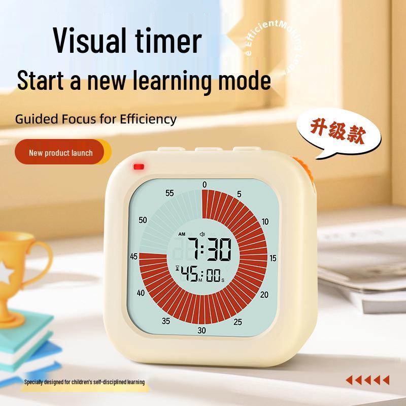 Student Self-Discipline Timer: Silent Visual Learning Clock for Homework and Time Management Two AAA Batteries (Not Included)
Student Self-Discipline Timer: Silent Visual Learning Clock for Homework and Time Management Two AAA Batteries (Not Included)