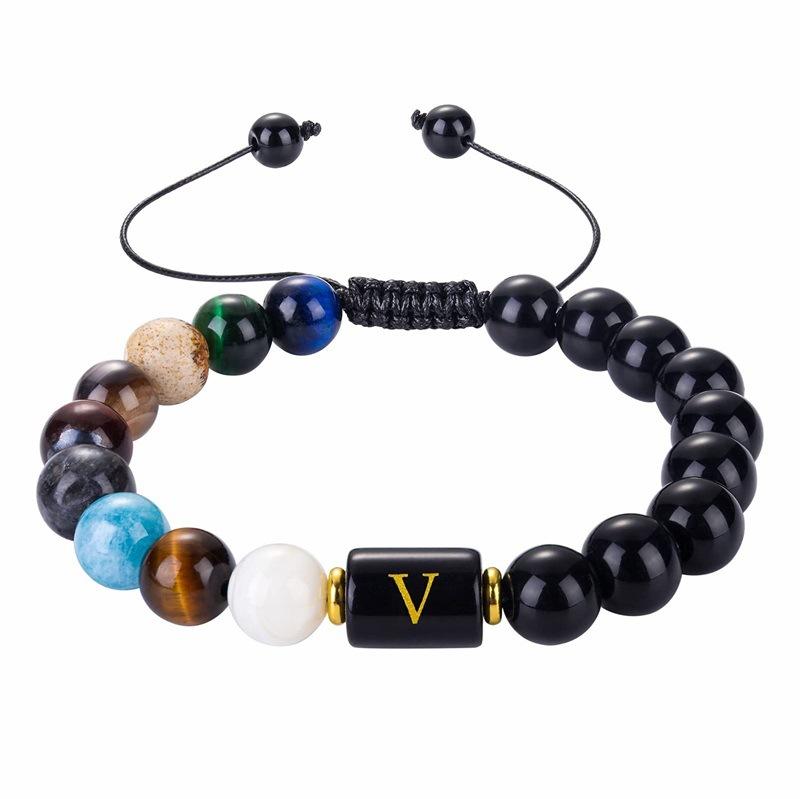JYL TS Bracelet Letter Planet Obsidian Design Boosts Protection & Wisdom V бонді синього кольору
JYL TS Bracelet Letter Planet Obsidian Design Boosts Protection & Wisdom V бонді синього кольору