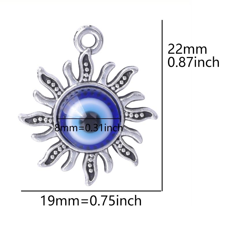 15pcs/Lot Opal Stone Vintage Sun Charms For Jewelry Making Supplies Metal Alloy Turkish s Eye Pendant DIY Earrings Necklace Gift
15pcs/Lot Opal Stone Vintage Sun Charms For Jewelry Making Supplies Metal Alloy Turkish s Eye Pendant DIY Earrings Necklace Gift