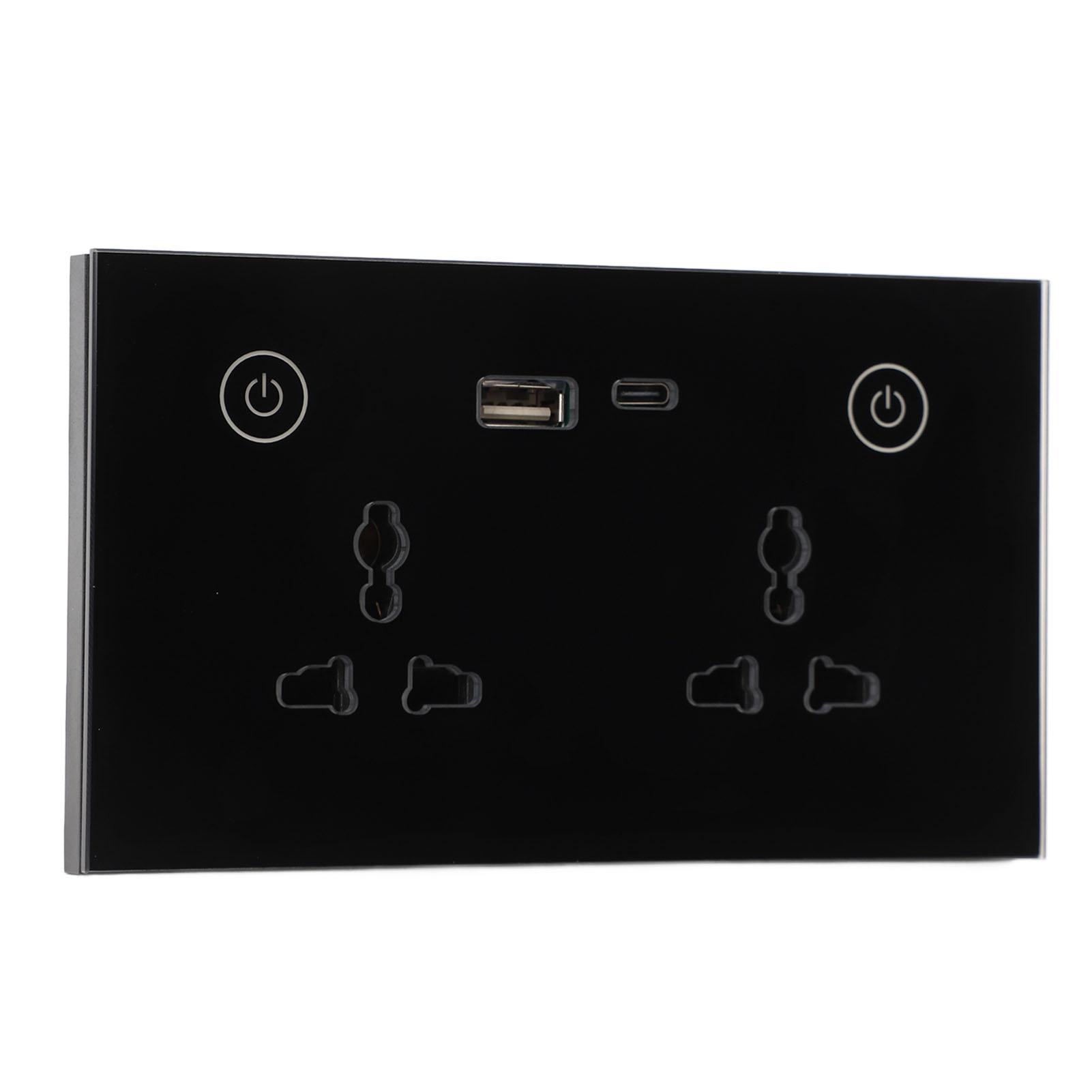 Smart Wall Outlet 2.4G WiFi Touch Light Voice Control Smart Plug with USB and TYPE C Port For 95‑250V
Smart Wall Outlet 2.4G WiFi Touch Light Voice Control Smart Plug with USB and TYPE C Port For 95‑250V
