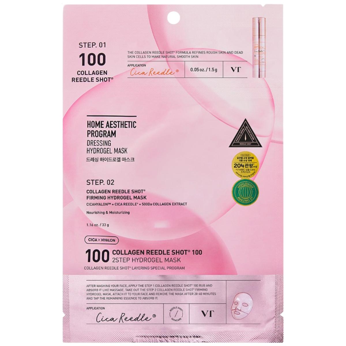 VT COSMETICS COLLAGEN REEDLE SHOT 100 2-STEP MASK, 34.5 g - 2-step face mask
VT COSMETICS COLLAGEN REEDLE SHOT 100 2-STEP MASK, 34.5 g - 2-step face mask