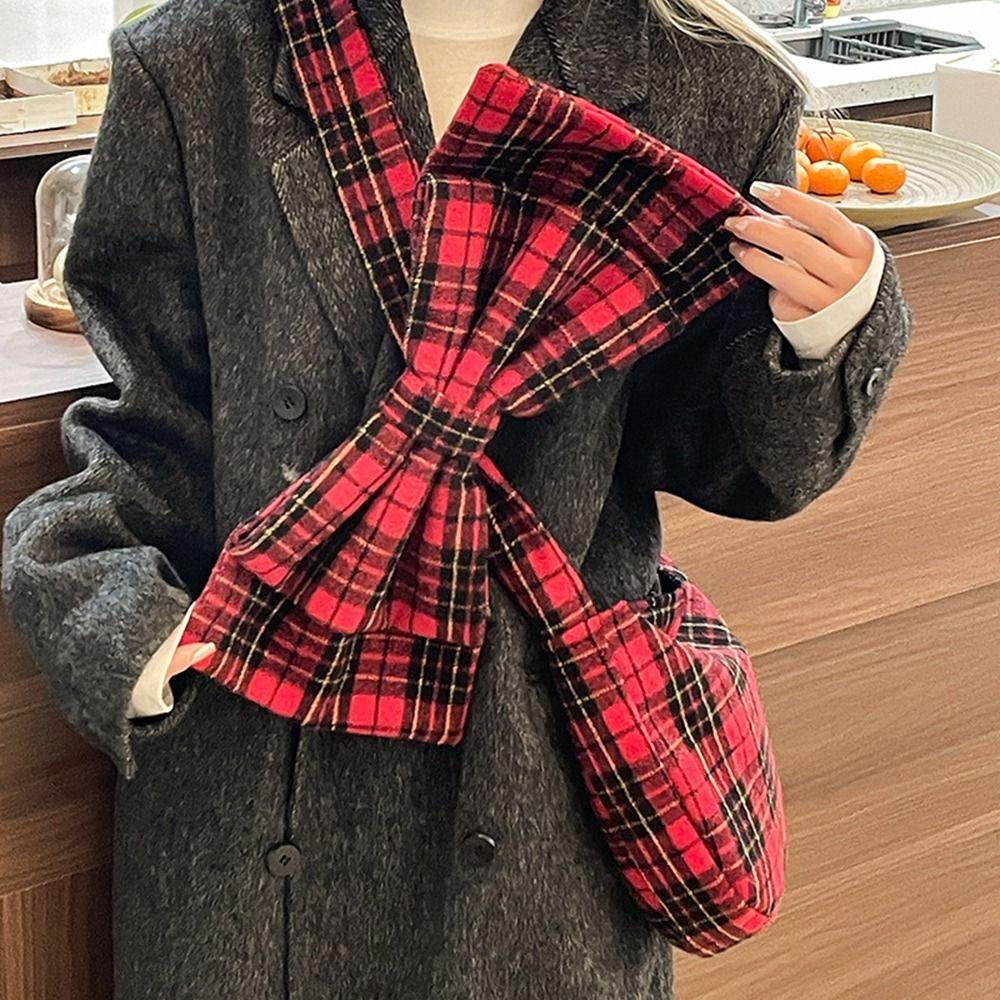 Cute Red Check Crossbody Bag Red Bowknot Handbag Portable Bow Shoulder Bag Travel червоний
Cute Red Check Crossbody Bag Red Bowknot Handbag Portable Bow Shoulder Bag Travel червоний