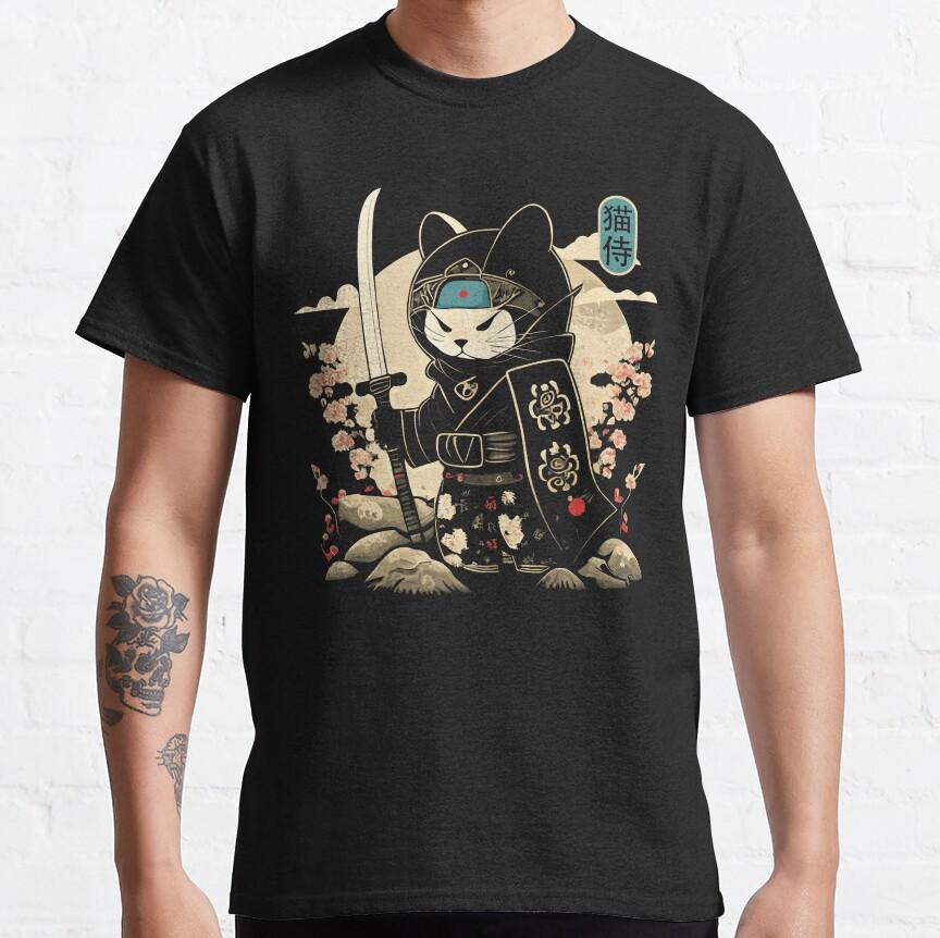 Japanese Samurai Cat Tattoo Kawaii Ninja Cat kitty cat samurai Warrior Cat 100 cotton printed t shirt plus size clothing 4XL
Japanese Samurai Cat Tattoo Kawaii Ninja Cat kitty cat samurai Warrior Cat 100 cotton printed t shirt plus size clothing 4XL