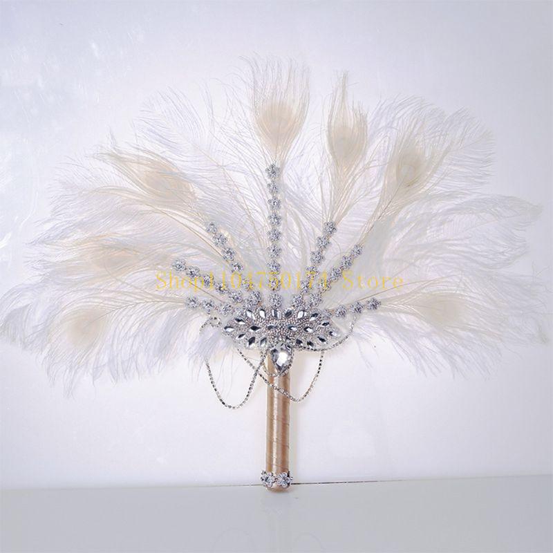 Exquisite Fan Bridal Ostrich Fan Crystal Flapper Party top sale
Exquisite Fan Bridal Ostrich Fan Crystal Flapper Party top sale
