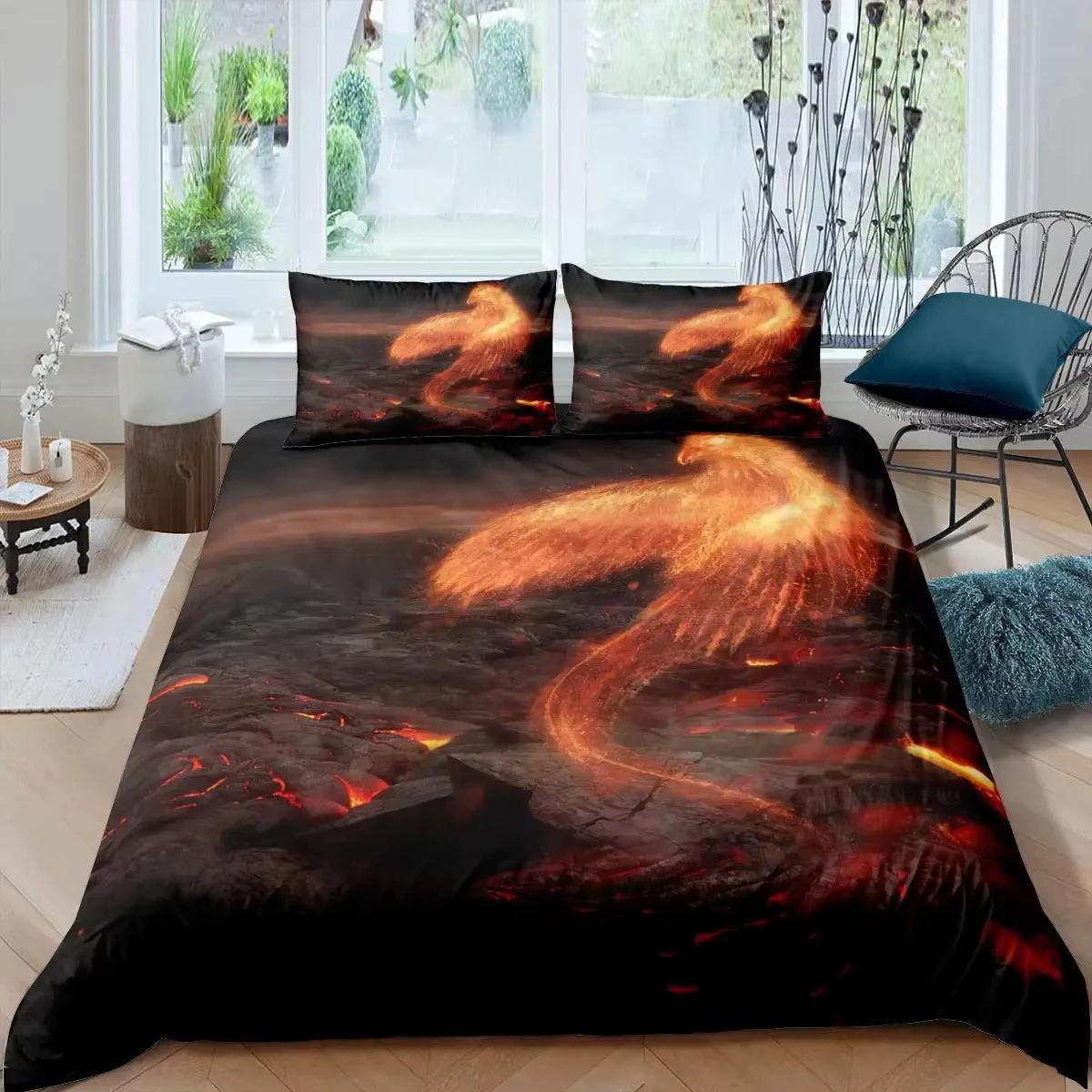 Dragon And Phoenix Duvet Cover Set Queen King Size Fantasy World Monster Bedding Sets Mens Boys And Teenagers Comforter Covers EU single(135x200cm)
Dragon And Phoenix Duvet Cover Set Queen King Size Fantasy World Monster Bedding Sets Mens Boys And Teenagers Comforter Covers EU single(135x200cm)