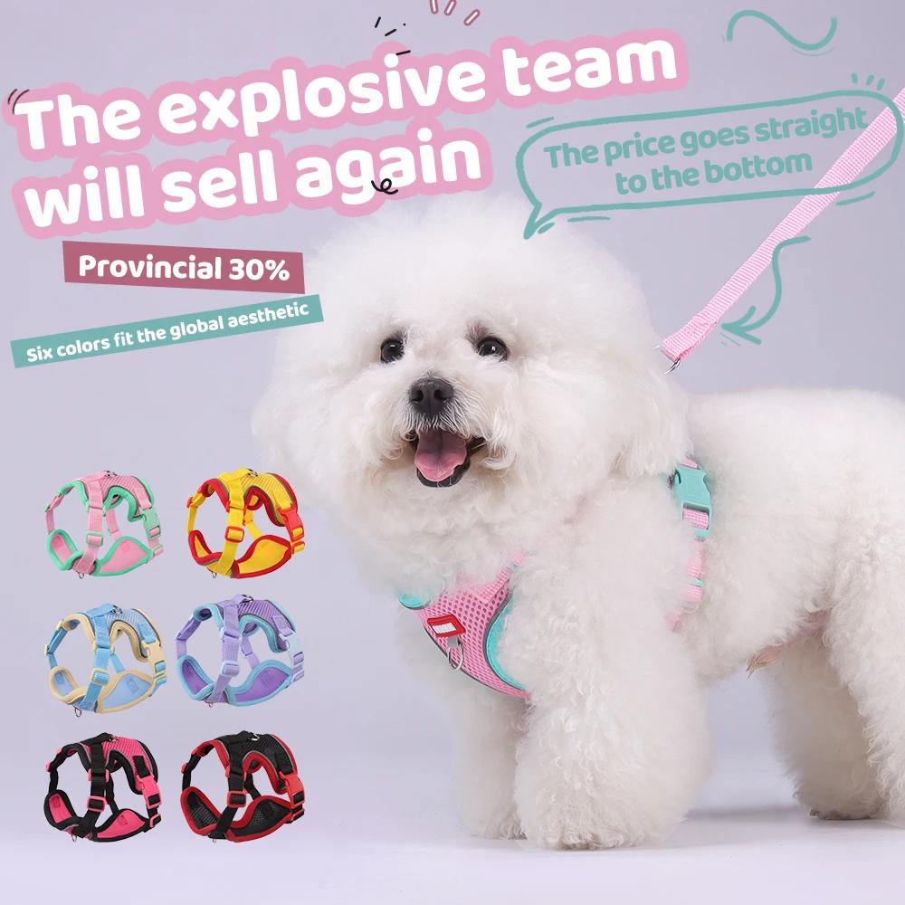 Summer Dog Harness Leash Set for Small Dogs - Colorful No-Pull Escape Proof Pet Vest Breathable Adjustable Outdoor Walking Gear S фиолетовый
Summer Dog Harness Leash Set for Small Dogs - Colorful No-Pull Escape Proof Pet Vest Breathable Adjustable Outdoor Walking Gear S фиолетовый