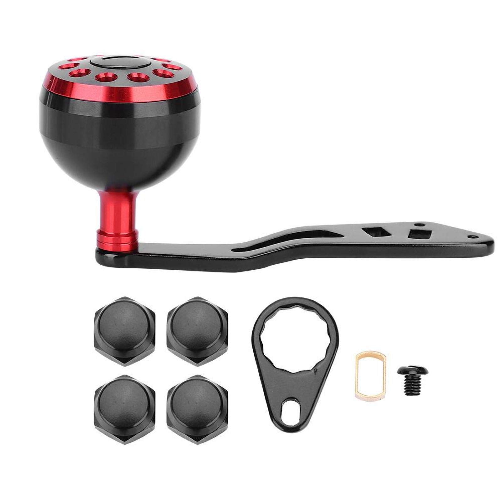 Reel Handle Reel Metal Metal Replacement Parts with Fittings black and blue Leiqiang single rocker Knob, Handle, 47mm Frame, A/D /(38mm arm)
Reel Handle Reel Metal Metal Replacement Parts with Fittings black and blue Leiqiang single rocker Knob, Handle, 47mm Frame, A/D /(38mm arm)