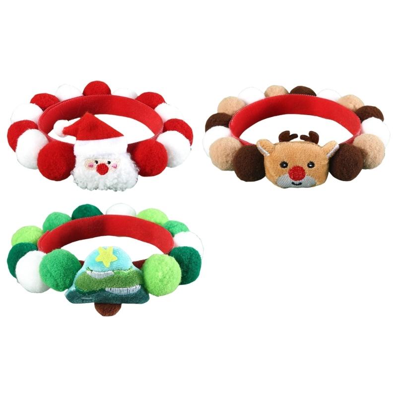 3PCS Soft Plush Pet Collars Colorful Pompoms Christmas Theme Cats Collar Set for Festival Holiday Party Cats Dog Neckwear M
3PCS Soft Plush Pet Collars Colorful Pompoms Christmas Theme Cats Collar Set for Festival Holiday Party Cats Dog Neckwear M