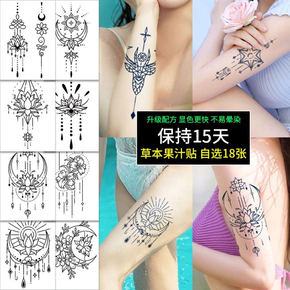 Geometry Tattoos Plant Juice Sticker Geometric Tattoo Sticker Gardenia Blue Show Tattoos Sticker 064
Geometry Tattoos Plant Juice Sticker Geometric Tattoo Sticker Gardenia Blue Show Tattoos Sticker 064