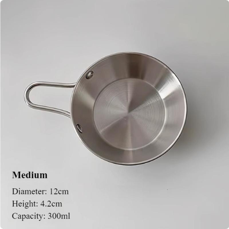 Thickened Stainless Steel Bowl with Handle, Dipping Seasoning Bowl for Fruit Salad, Korean Rice Wine Ice Cream Dessert Tableware
Thickened Stainless Steel Bowl with Handle, Dipping Seasoning Bowl for Fruit Salad, Korean Rice Wine Ice Cream Dessert Tableware