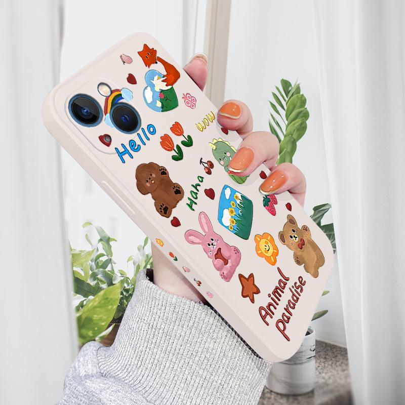 Чехол для телефона с мультяшными животными для Redmi Xiaomi POCO Note 10 Pro 9 9A 9T 10C 8 7 11 Lite 5G X3 M3 с квадратным краем, жидкий силиконовый защитный чехол для камеры
Чехол для телефона с мультяшными животными для Redmi Xiaomi POCO Note 10 Pro 9 9A 9T 10C 8 7 11 Lite 5G X3 M3 с квадратным краем, жидкий силиконовый защитный чехол для камеры