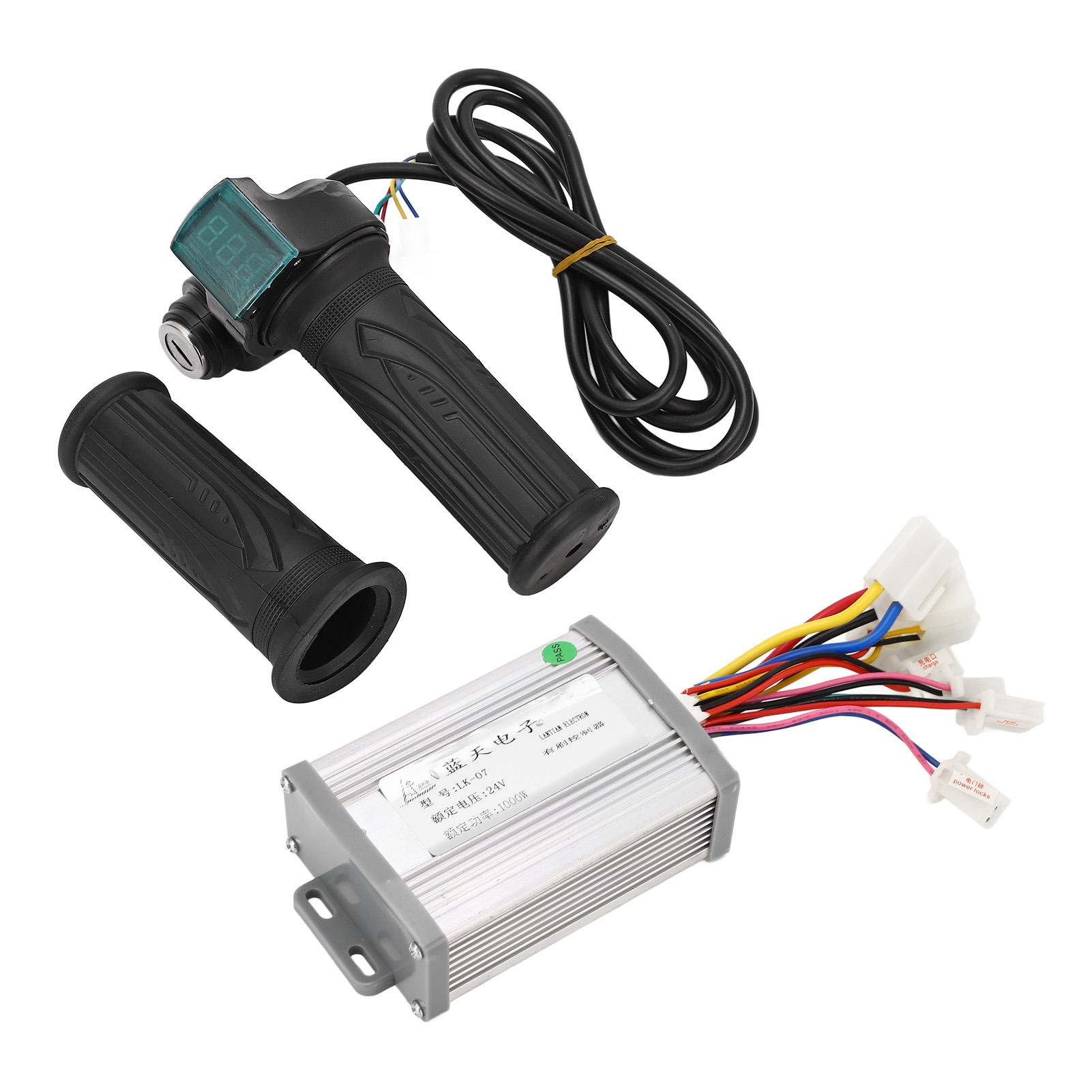 24V 1000W Bicycle Brushed Motor Controller with Twist Throttle Handle Keys Electric Bicycle Conversion Kit
24V 1000W Bicycle Brushed Motor Controller with Twist Throttle Handle Keys Electric Bicycle Conversion Kit