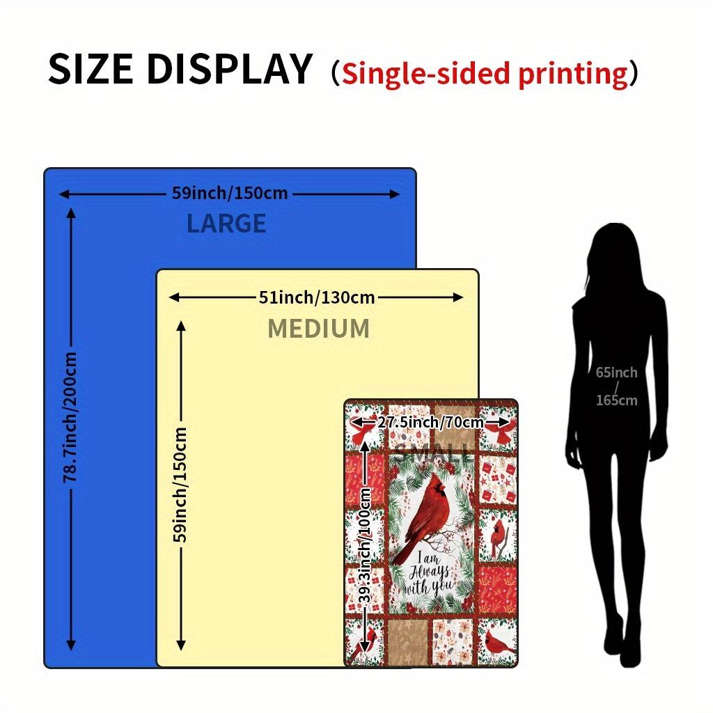 Christmas Cardinal Patchwork Fleece Blanket Festive I am Always with You Throw Blanket Soft Cozy for Holiday Home Decor & Gift 30x40in
Christmas Cardinal Patchwork Fleece Blanket Festive I am Always with You Throw Blanket Soft Cozy for Holiday Home Decor & Gift 30x40in