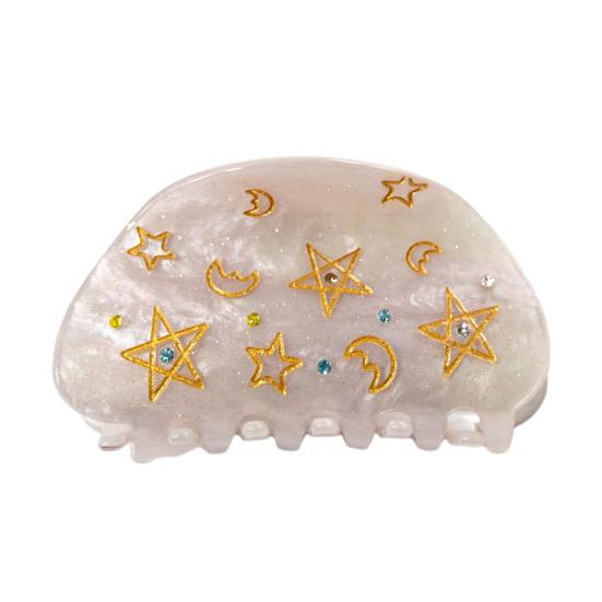 Hair Claw Moon Five-Pointed Star Pattern Back Head Shower Clip Medium Size Shark Hair Claw Versatile Hair Accessory
Hair Claw Moon Five-Pointed Star Pattern Back Head Shower Clip Medium Size Shark Hair Claw Versatile Hair Accessory