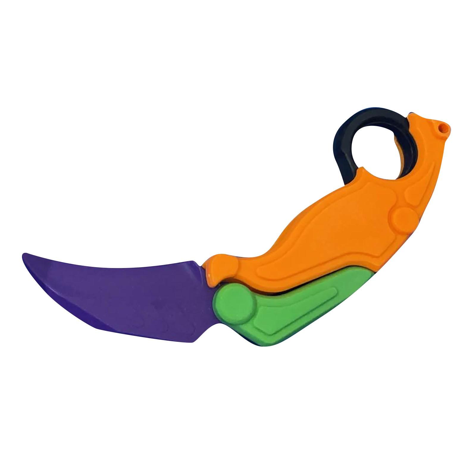 3D Printed Carrot Knife Folding Claws Knife Folding Butterfly Claws Gravitys Pocket Knife Stress Reducer Toys One Size фіолетовий
3D Printed Carrot Knife Folding Claws Knife Folding Butterfly Claws Gravitys Pocket Knife Stress Reducer Toys One Size фіолетовий