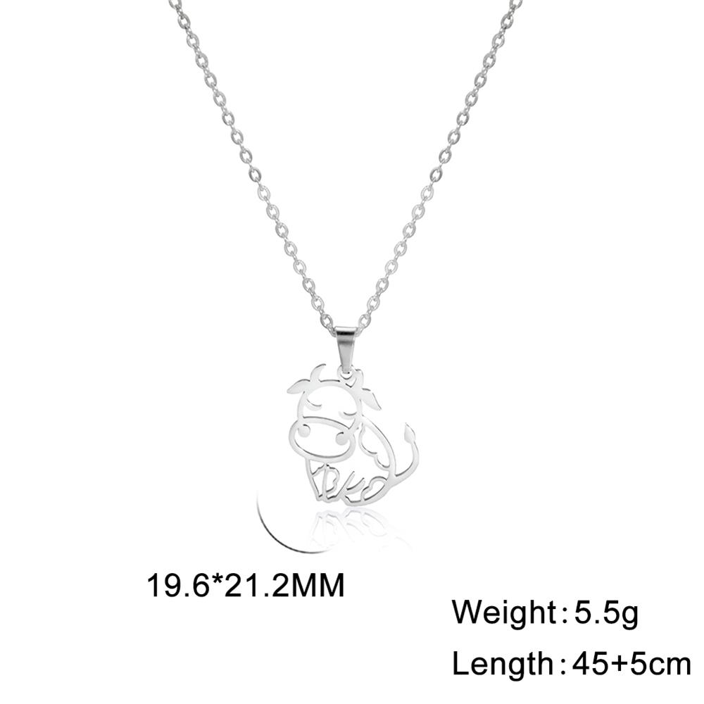 Cazador Animal Cute Cow Necklaces for Women Girls 2026 Trend Stainless Steel Jewelry Pendant Necklaces Birthday Gift Wholesale 45-50cm
Cazador Animal Cute Cow Necklaces for Women Girls 2026 Trend Stainless Steel Jewelry Pendant Necklaces Birthday Gift Wholesale 45-50cm