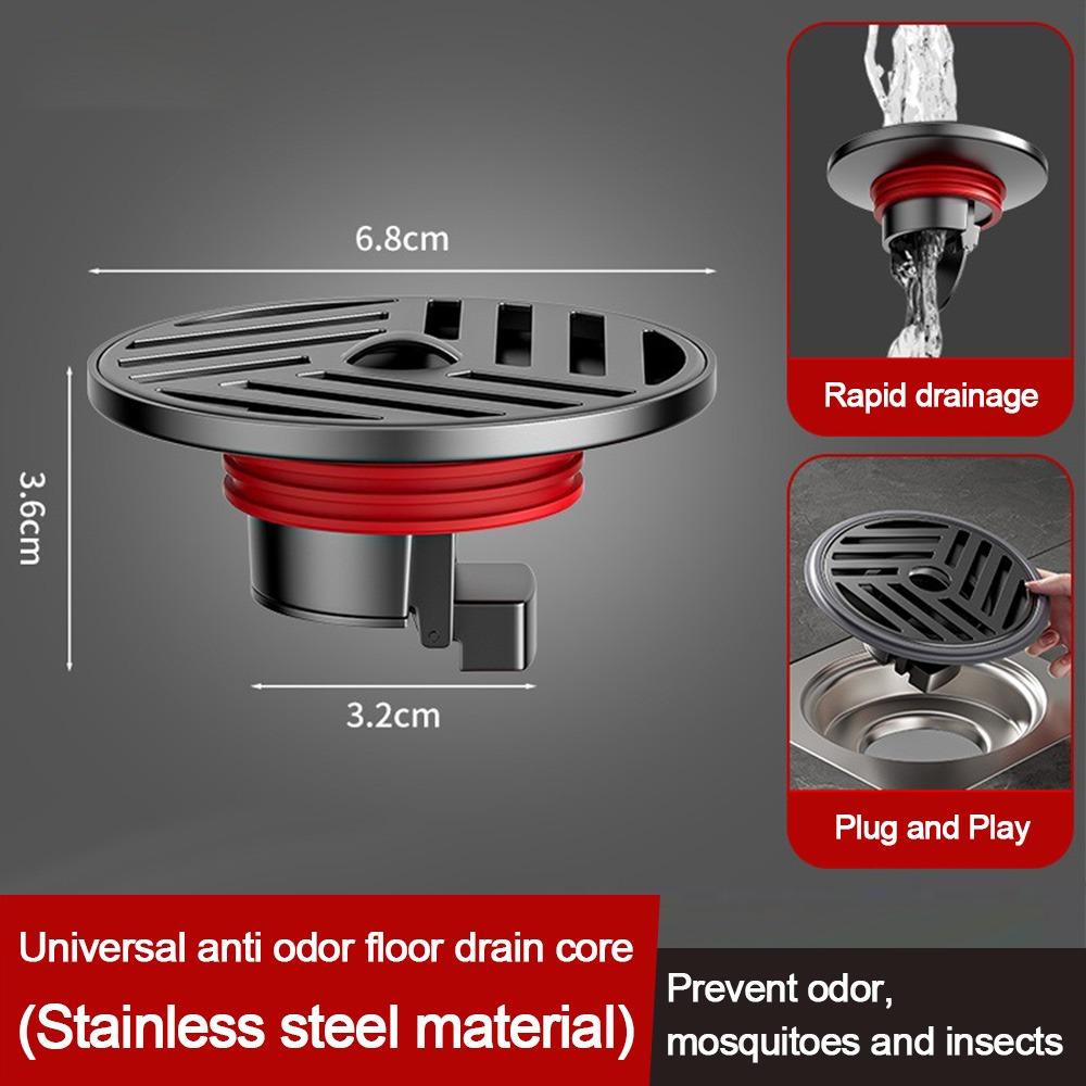 Round Shower Floor Drain Stainless Steel Sewer Drain Filter Plug Useful Sink Strainer 1
Round Shower Floor Drain Stainless Steel Sewer Drain Filter Plug Useful Sink Strainer 1