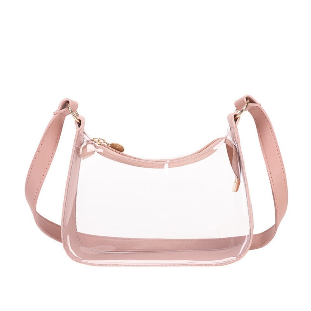 Portable Crossbody Bag Waterproof PVC Clear Jelly Bag Handbags Transparent Shoulder Bag Girls рожевий
Portable Crossbody Bag Waterproof PVC Clear Jelly Bag Handbags Transparent Shoulder Bag Girls рожевий