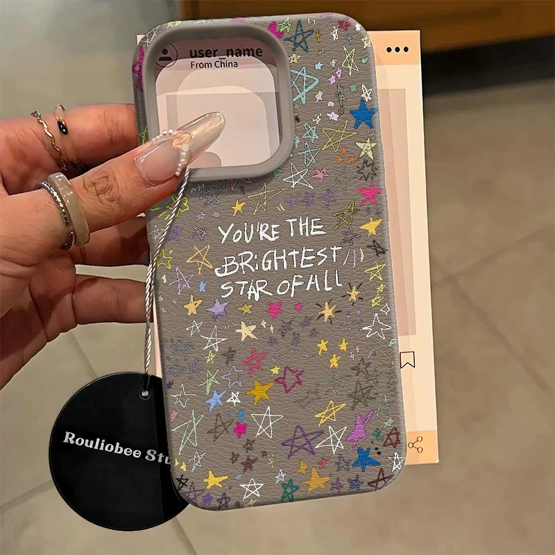 Y2K Colorful Star Graffiti Phone Case for iPhone 15 14 13 Pro Max - Inspirational Quote Leather Shockproof Cover iPhone 11 чёрный
Y2K Colorful Star Graffiti Phone Case for iPhone 15 14 13 Pro Max - Inspirational Quote Leather Shockproof Cover iPhone 11 чёрный