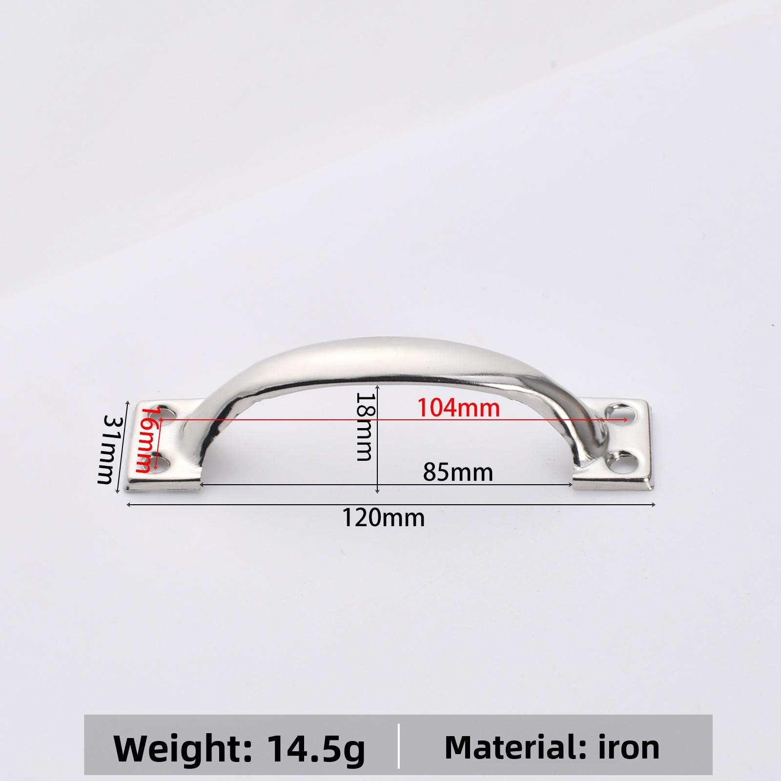 Bow-Shaped Iron Furniture Handle Vintage Drawer Wardrobe Cabinet Door Handle 5 Inch Garages Sheds Door Knob Hardware Pull срібний
Bow-Shaped Iron Furniture Handle Vintage Drawer Wardrobe Cabinet Door Handle 5 Inch Garages Sheds Door Knob Hardware Pull срібний