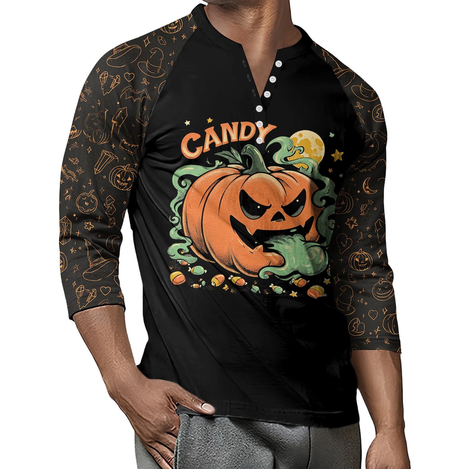 Мужской контрастный топ реглан на пуговицах с рукавом 3/4 S
Мужской контрастный топ реглан на пуговицах с рукавом 3/4 S