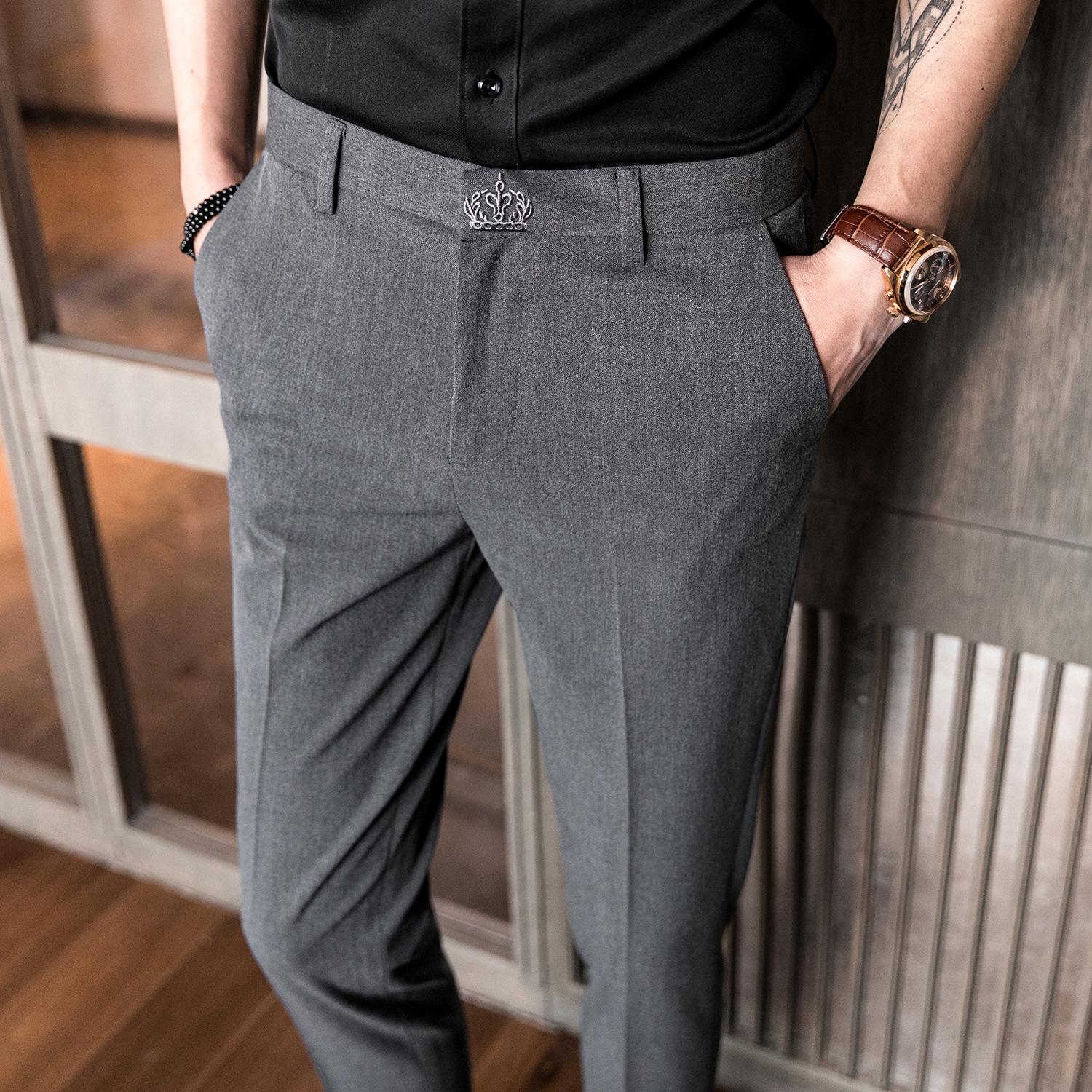 2018 Korean Slim Fit 9-Point Men s Embroidered Casual Pants, 3 Colors, Spring/Summer Collection, K685 32 темно-серого
2018 Korean Slim Fit 9-Point Men s Embroidered Casual Pants, 3 Colors, Spring/Summer Collection, K685 32 темно-серого