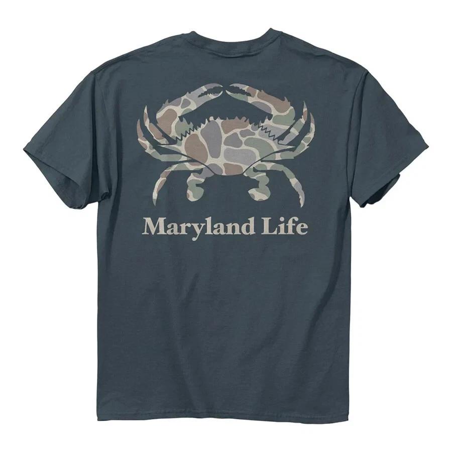 New MARYLAND Life CAMO Camouflage CRAB T Shirt M
New MARYLAND Life CAMO Camouflage CRAB T Shirt M