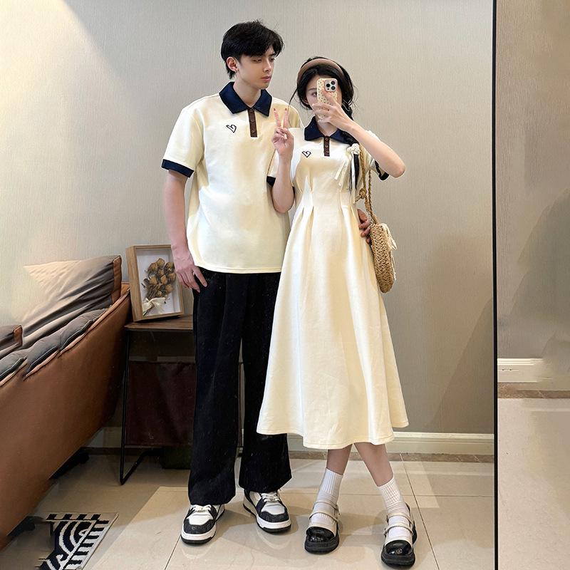 College Style Polo Collar Couple Dress with Love Heart Embroidery – Summer Collection XXL
College Style Polo Collar Couple Dress with Love Heart Embroidery – Summer Collection XXL