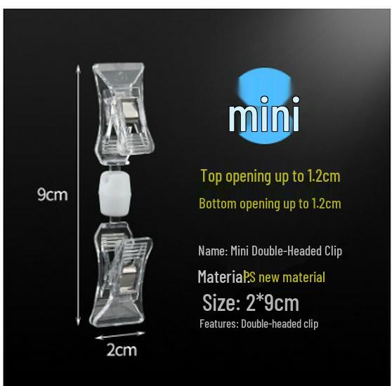 Double-Ended Universal Price Display Clip for Stores and Supermarkets
Double-Ended Universal Price Display Clip for Stores and Supermarkets
