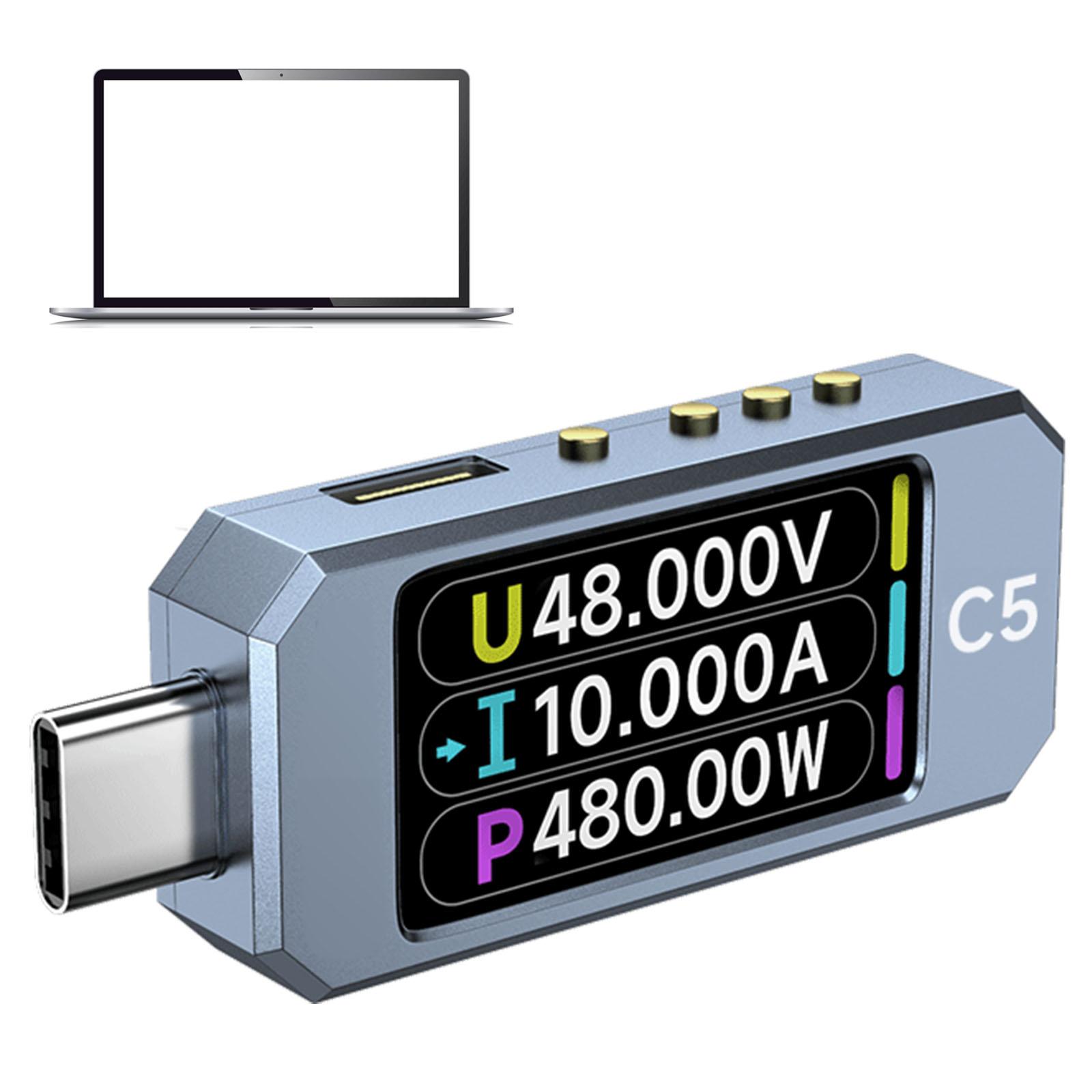 USB Power Meter PD 3.1 Type C Цифровий мультиметр DC 48V 6A Детектор напруги та струму з кольоровим дисплеєм IPS
USB Power Meter PD 3.1 Type C Цифровий мультиметр DC 48V 6A Детектор напруги та струму з кольоровим дисплеєм IPS