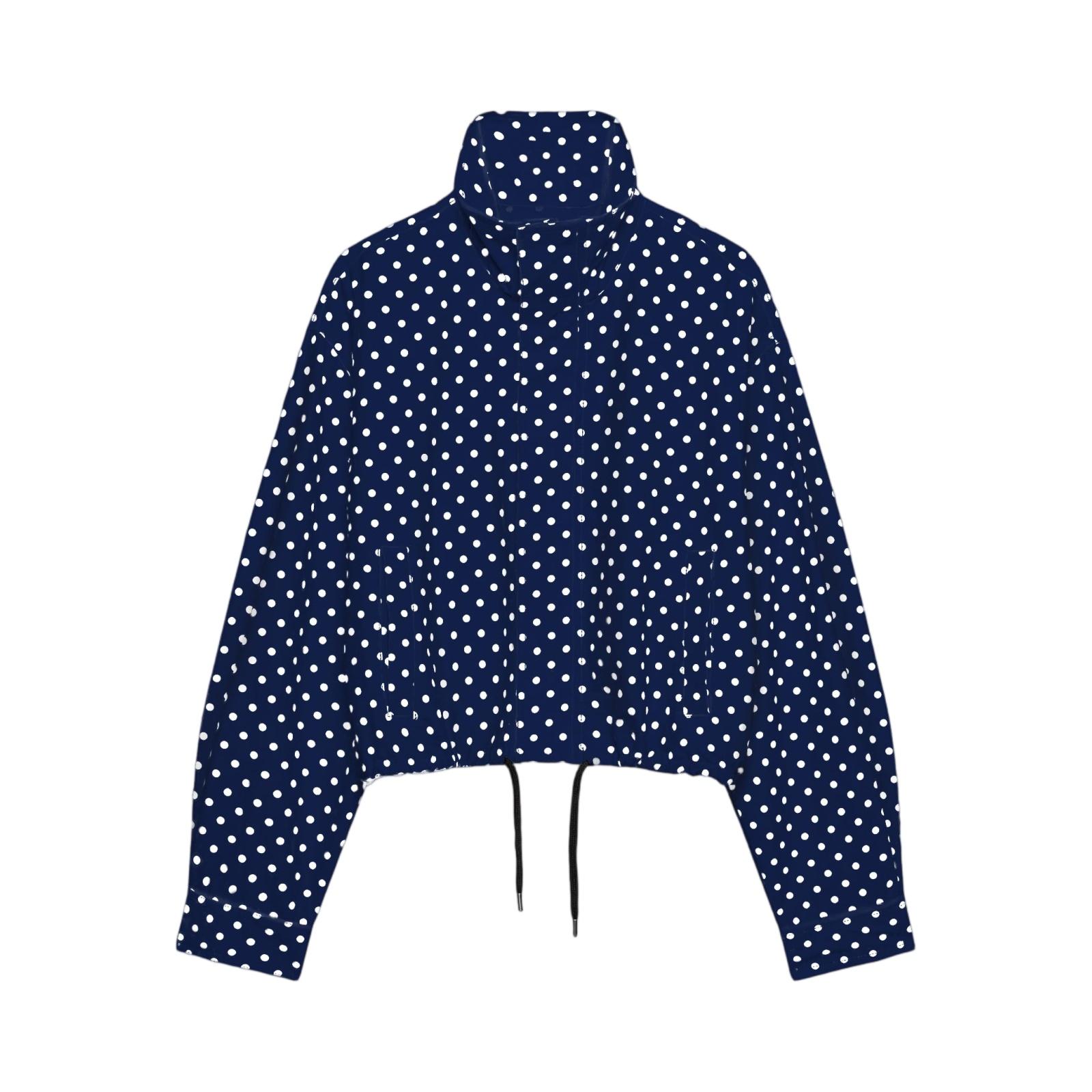 Womens Stand Collar Polka Dot Puff Sleeve Lightweight Jacket Drawstring Hem Casual Outerwear M Темно-синій
Womens Stand Collar Polka Dot Puff Sleeve Lightweight Jacket Drawstring Hem Casual Outerwear M Темно-синій