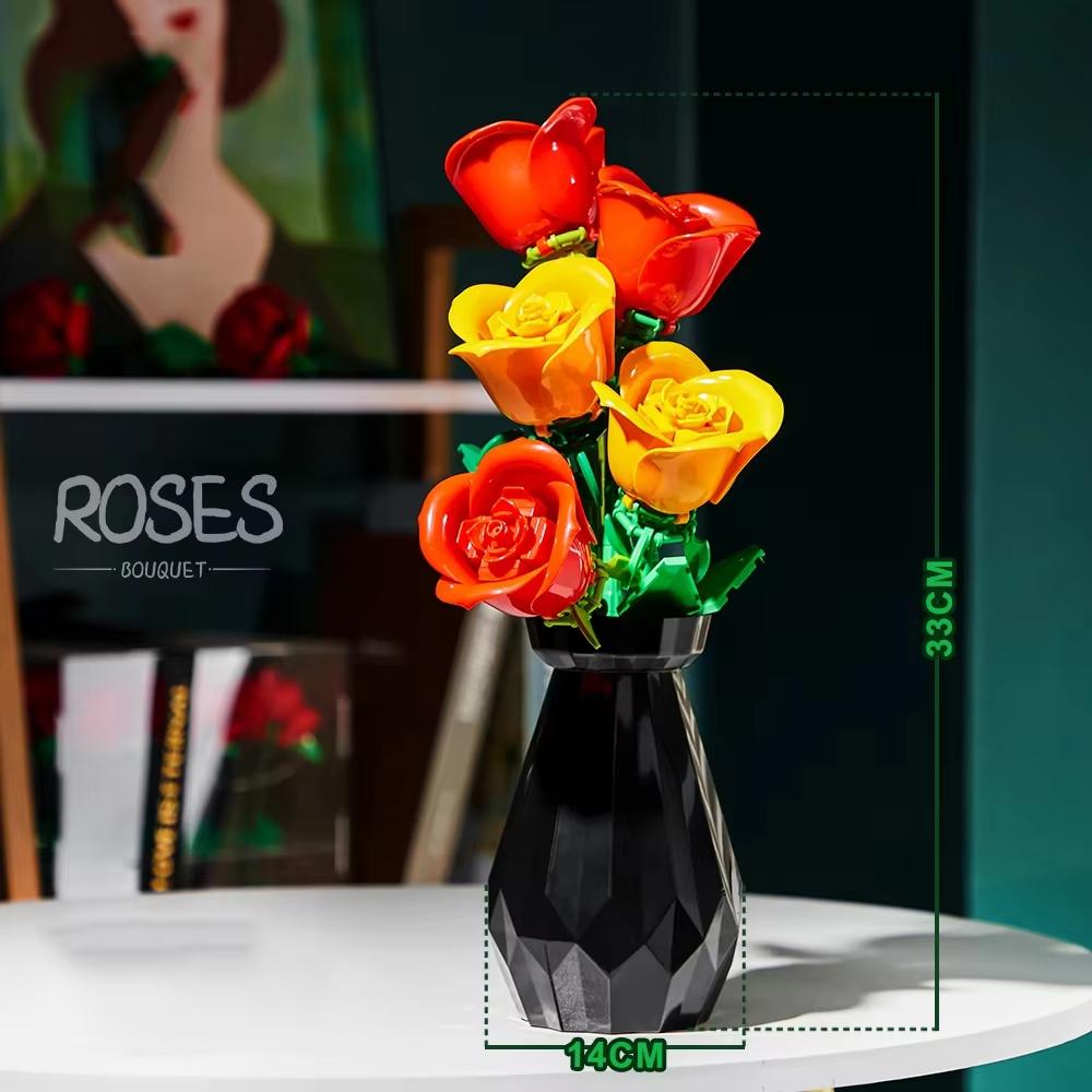 Rose Tulips Flower Model Building Blocks Set 3D Bouquet Bricks DIY Kids Toys Home Decoration Adult For Girls Holiday Day Gifts with box
Rose Tulips Flower Model Building Blocks Set 3D Bouquet Bricks DIY Kids Toys Home Decoration Adult For Girls Holiday Day Gifts with box
