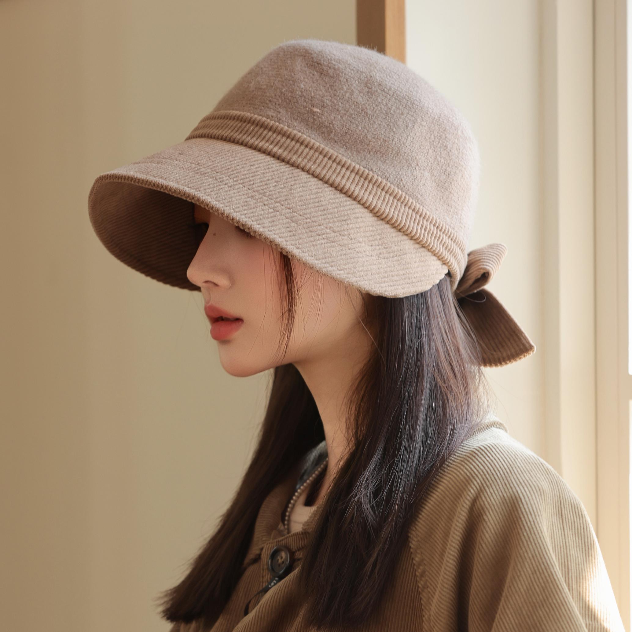 HT5015 Bucket Hat Autumn Winter Wool Hats for Women Fashion Big Bow Fishing Cap Female Packable Wide Brim Hat Ladies Bucket Caps 55-60cm Adjustable хаки
HT5015 Bucket Hat Autumn Winter Wool Hats for Women Fashion Big Bow Fishing Cap Female Packable Wide Brim Hat Ladies Bucket Caps 55-60cm Adjustable хаки