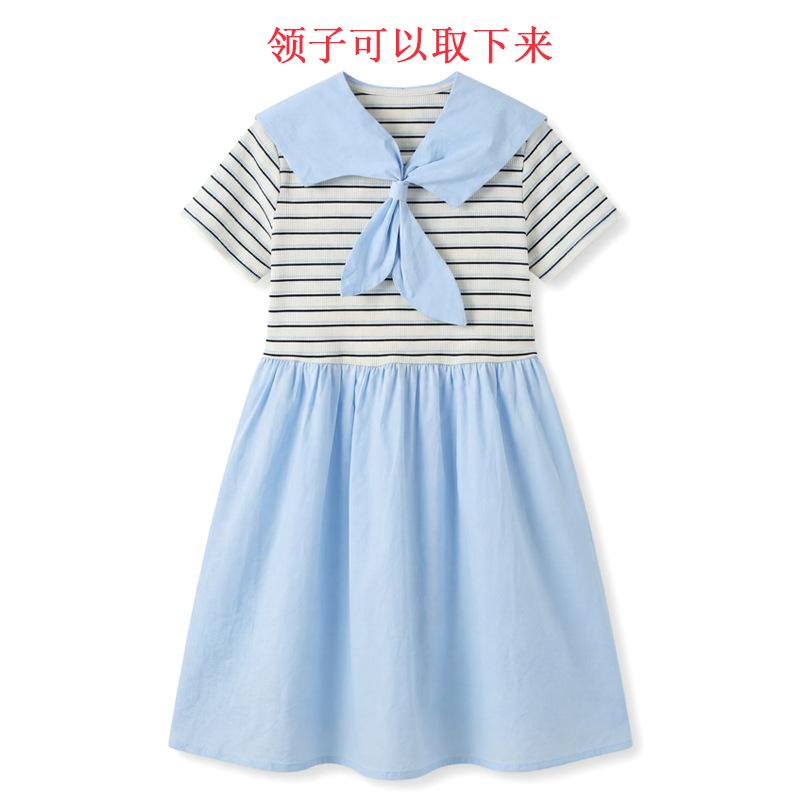 Girls Fashionable Cotton Dress for Summer, Children s Casual Striped Short-sleeved Blue Dress 120cm небесно-голубой
Girls Fashionable Cotton Dress for Summer, Children s Casual Striped Short-sleeved Blue Dress 120cm небесно-голубой