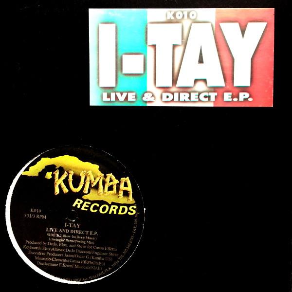 12inch Record I-TAY - Live And Direct E.P. K010 Kumba Records 1996 US Dance & Electronica Used
12inch Record I-TAY - Live And Direct E.P. K010 Kumba Records 1996 US Dance & Electronica Used